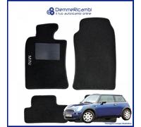 SERIE 4 TAPPETI - TAPPETINI IN MOQUETTE NERI PER MINI R50 e R53 dal 2001 al 2006
