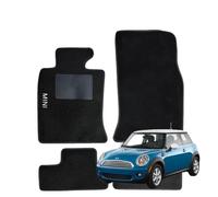 SERIE 4 TAPPETI - TAPPETINI IN MOQUETTE NERI PER MINI R56 dal 2006 al 2014