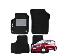 Serie 4 TAPPETI - TAPPETINI in Moquette Neri per SEAT MII dal 2011 in poi