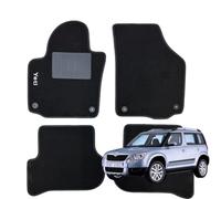 SERIE 4 TAPPETI - TAPPETINI IN MOQUETTE NERI PER YETI DAL 2013 AL 2024