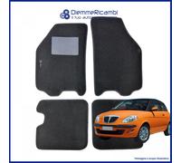 SERIE 4 TAPPETI - TAPPETINI IN MOQUETTE NERI PER YPSILON (843) dal 2003 al 2011