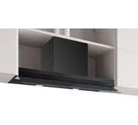 Serie 6, cappa di design integrato, 90 cm, vetro trasparente nero stampato, nero opaco, DBB97DP60