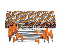 BETA 97TTX/S6, Chiavi Maschio Piegate Cromate, Set di 6 Pezzi con Impugnatura per Viti Torx®, Ideali per Serraggi Elevati, Peso 310g