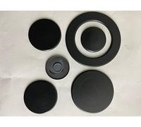 SERIE 6 piattelli smaltati OPACHI per 5 fuochi COMPATIBILI CON ALCUNI MODELLI FRANKE ARISTON GLEM GAS e varie MARCHE (made in italy) di piani verifica misure in descrizione.