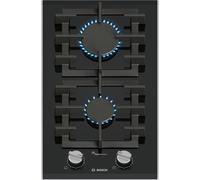 Bosch Piano cottura domino a gas PRB3A6I40 in vetroceramica nero da 30 cm - Serie 8