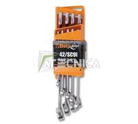 Serie 9 chiavi combinate Beta 42/SC9I 42 da 8 a 19 mm con supporto rigido