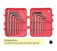 SERIE BRUGOLE OMMA IN CUSTODIA PLASTICA ( 14 PZ ) - Ferrero Ferramenta