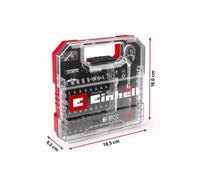 Serie bussole e bit Einhell da 37 pezzi set di utensili completo attacco esagona