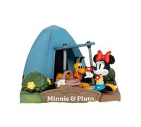 Beast Kingdom Toys Diorama Pvc D-stage Campsite Series Mini & Pluto Disney 10 Cm Multicolor