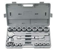 SERIE CASSETTA DI CHIAVI A BUSSOLA DA 3/4" E ACCESSORI 20 PZ FERVI 0181