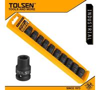 SERIE CHIAVI A BUSSOLA 1/2" AD ALTO IMPATTO PZ.10 TOLSEN 18295 PER CRICCHETTO