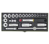 Proxxon Set di chiavi a bussola CV. 6-24PR, attacco quadro, 24pz., 3/8 con "Driver System'' Quantità:1