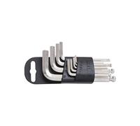 SERIE CHIAVI ESAGONALI SFERICHE UNIOR 1 5 2 10 MM CON SUPPORTO A CLIP PLASTICA