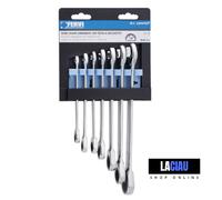 SERIE CHIAVI FERVI COMBINATE CON TESTA A CRICCHETTO Art. 0700/07P