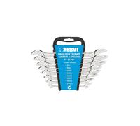 Serie Chiavi fisse forchetta doppia cromate lucidate a specchio da 6-22 mm Fervi