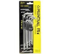 SERIE CHIAVI PROLUNGATE TORX MUNDIAL 9 pezzi (TX 10 a 50) - MUNDIAL