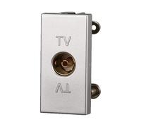 Serie Civile Compatibile Con Bticino Axolute (Presa TV Femmina, Grigio)