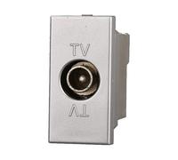 Serie Civile Compatibile Con Bticino Axolute (Presa TV Maschio, Grigio)