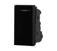 Serie Civile Compatibile Con Bticino Axolute (Pulsante, Nero)