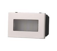 Serie Civile ETTROIT Bianco Compatibile Con Bticino Axolute (Lampada Led Segnapa