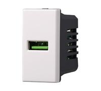Serie Civile ETTROIT Bianco Compatibile Con Bticino Axolute (Presa USB)