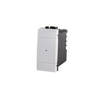 Serie Civile ETTROIT Bianco Compatibile Con Bticino Living Light (Pulsante Inter