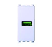Serie Civile ETTROIT Bianco Compatibile Con Vimar Arke (Presa USB)