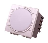Serie Civile ETTROIT Grigio Compatibile Con Bticino Living Tech (Luce Emergenza