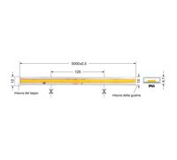 Serie Cob Strip Led 12W/M Bc 220V Ip65 5 ( Elcart Cod. 187020400 )