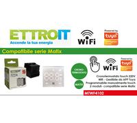 SERIE Compatibile BTICINO FRUTTI MATIX presa SCHUKO deviatore pulsante placca