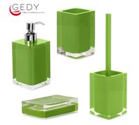 Serie completa 4 pezzi rainbow color verde acido