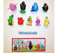 SERIE COMPLETA BARBAPAPA (DC153 - DC161) + 9 BPZ KINDER SORPRESA ITALIA 2011/12