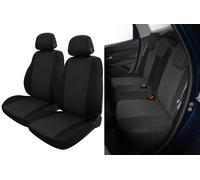 Serie completa coprisedili Fast&Smart tg. media tess. misto cotone antracite/ner