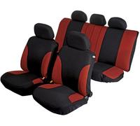 Serie completa coprisedili Favorit rosso/nero