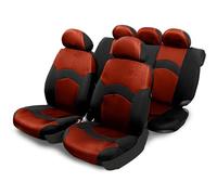 Serie completa coprisedili Revolution rosso/nero