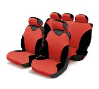 Serie completa coprisedili Turbo rosso/nero