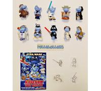 SERIE COMPLETA HAPPY HIPPO STAR WARS + 10 BPZ KINDER SORPRESA GERMANIA 2002