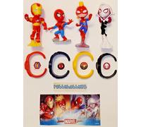 SERIE COMPLETA MARVEL (MAXI) VQB17 - VQB20 + 4 CARTINE/BPZ KINDER ITALIA 2025