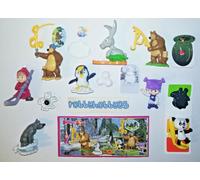 SERIE COMPLETA MASHA AND THE BEAR 6 (EN533 - EN571) + 8 BPZ KINDER ITALIA 2021