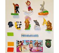 SERIE COMPLETA MASHA AND THE BEAR (VD428 - SE306) + 7 BPZ KINDER RUSSIA 2023/24