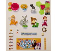 SERIE COMPLETA MASHA AND THE BEAR (VQ380 - VV002G) + 8 BPZ KINDER RUSSIA 2025