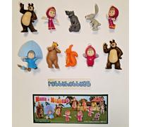 SERIE COMPLETA MASHA & THE BEAR (TR157 - TR166) + 10 BPZ KINDER RUSSIA 2013