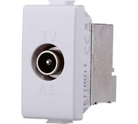 Serie completa matix ettroit bianco presa schuko interruttori pulsante supporto 503 504 506 placche falso polo deviatore (Presa TV diretta)