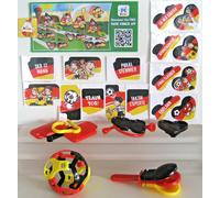 SERIE COMPLETA NAZIONALE DI CALCIO TEDESCA FAN SET + 10 BPZ KINDER SORPRESA 2016