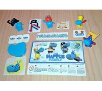 SERIE COMPLETA THE HAPPOS FAMILY (BOYS) SD584 - SD671 KINDER JOY INDIA 2017