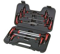 Serie da 10 Chiavi Esagonali Con Testa Sferica Fermec BGS 6306 Con Valigetta