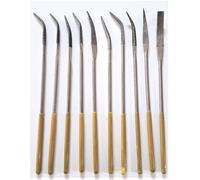 SERIE DA 10 LIME DIAMANTATE CURVE LUNGHEZZA 140mm