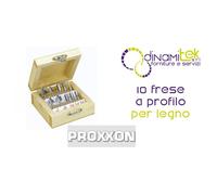 SERIE DI 10 FRESE A PROFILO PER LEGNO PROXXON