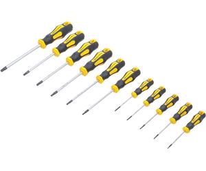 Serie di 11 Cacciavite Con Impronta TORX Fermec BGS7844 Con Impugnatura