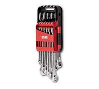 SERIE SET KIT 12 CHIAVI COMBINATE FISSA E STELLA PROFESSIONALI USAG 285 DS12